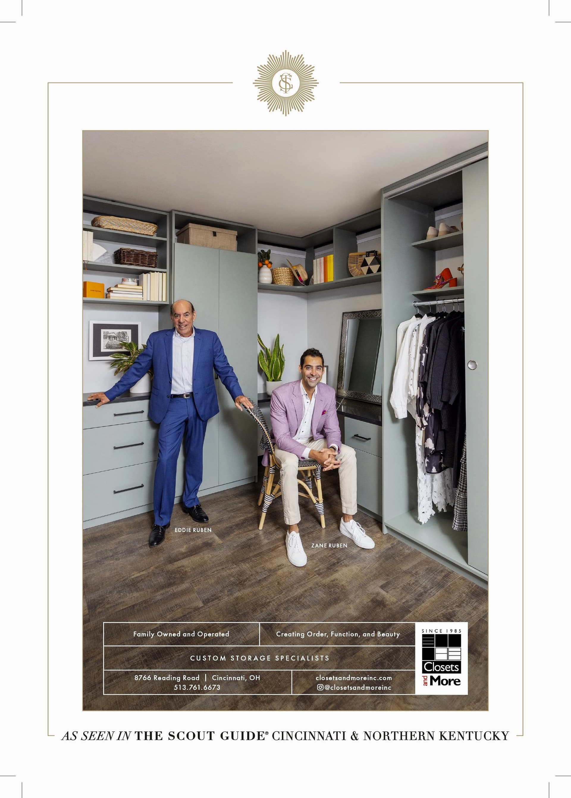 Closets and More featured in The Scout Guide Cincinnati